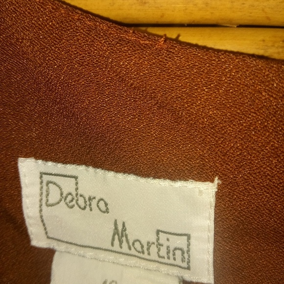 Debra Martin Black Mocha Dress 16 Plus - Picture 3 of 3